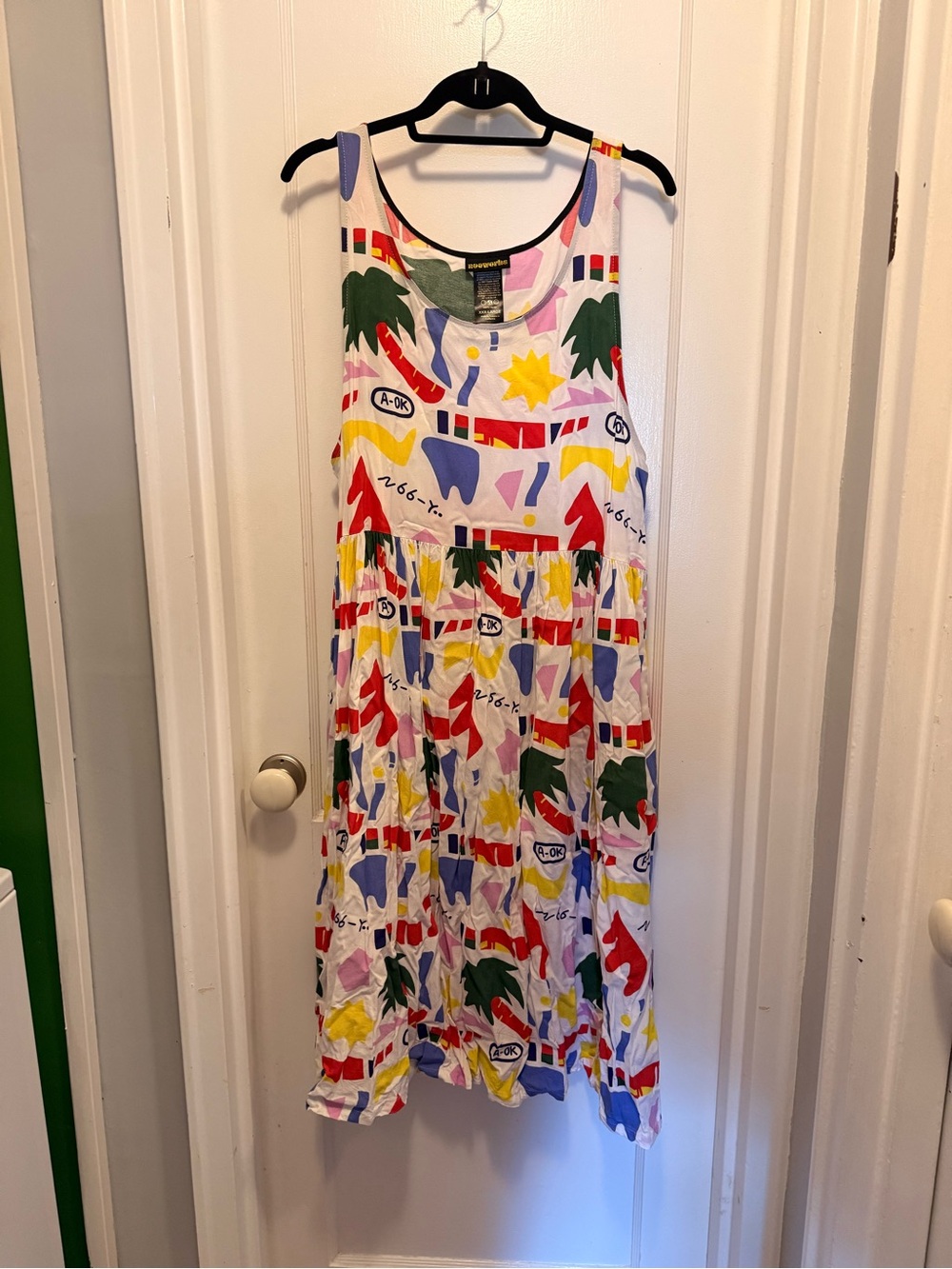 Nooworks Multicolor Abstract Sleeveless Dress